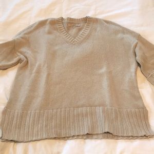 Loft oversized tan sweater - tunic length